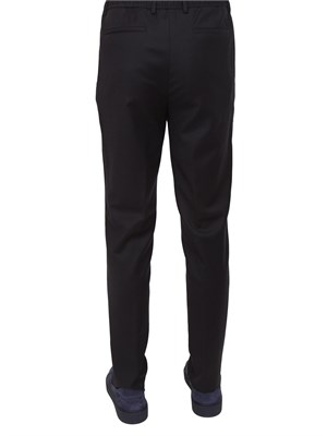 Pantaloni uomo Corneliani in lana blu in UOMO