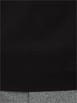 Maglia dolcevita Paolo Pecora in lana merino nera in UOMO