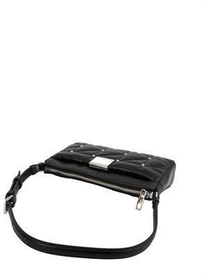 K.LAGERFELD Borsa Karl Lagerfeld in pelle lucida nera e borchie in DONNA