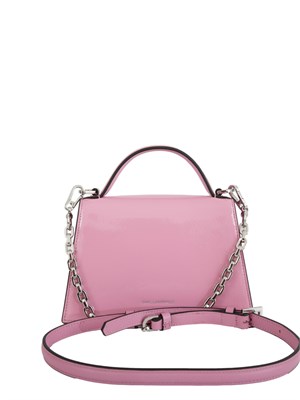 K.LAGERFELD Borsa Karl Lagerfeld in pelle lucida rosa in DONNA
