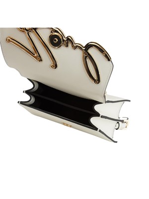 K.LAGERFELD Borsa Karl Lagerfeld in pelle bianca con logo signature in DONNA