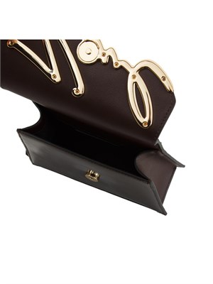 K.LAGERFELD Borsa Karl Lagerfeld in pelle lucida marrone in DONNA