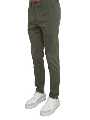 Pantaloni Siviglia uomo in cotone flanellato verde in UOMO