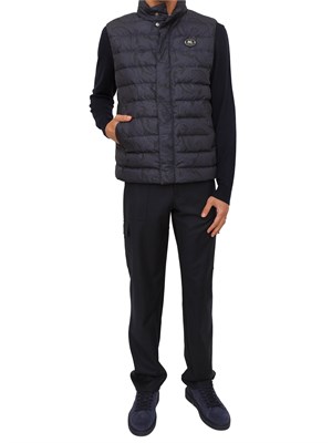 Gilet imbottito Etro uomo in nylon blu stampa Paisley in UOMO