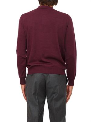 Maglia polo Etro uomo in misto lana bordeaux in UOMO