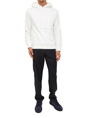 Felpa con cappuccio Etro uomo in misto cotone bianco in UOMO