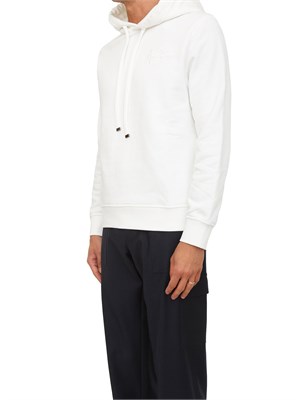 Felpa con cappuccio Etro uomo in misto cotone bianco in UOMO