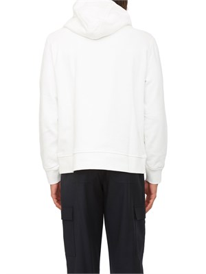 Felpa con cappuccio Etro uomo in misto cotone bianco in UOMO