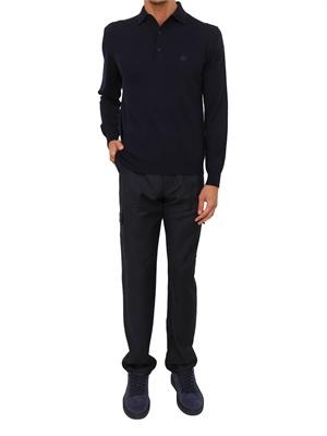 Maglia polo Etro uomo in misto lana blu in UOMO