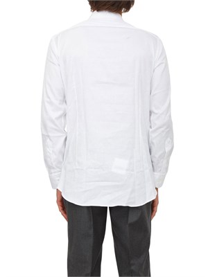 Camicia Etro uomo in rasatello di cotone con stampa astratta bianca in UOMO