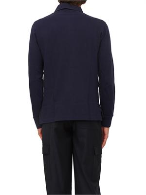 Polo a maniche lunghe Etro uomo in cotone blu in UOMO