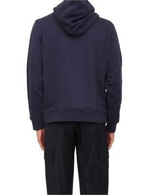 Felpa con cappuccio Etro uomo in misto cotone blu in UOMO