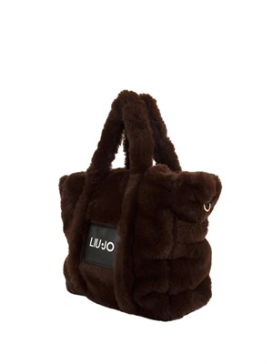 Shopping media Liu Jo donna in teddy marrone con logo in DONNA