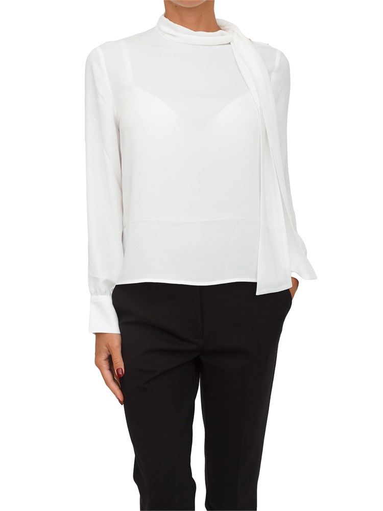 Blusa elegante Liu Jo in crêpe bianca