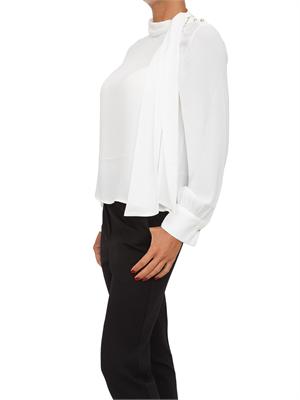 Blusa elegante Liu Jo in crêpe bianca in DONNA