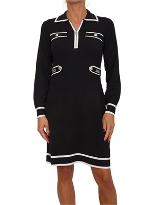 Abito Liu Jo in maglia misto seta nero in DONNA