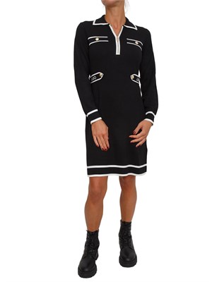 Abito Liu Jo in maglia misto seta nero in DONNA