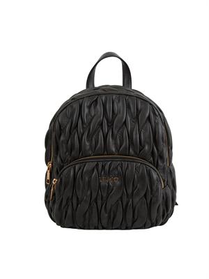 Zaino Liu Jo donna in ecopelle nera intrecciata e goffrata in DONNA
