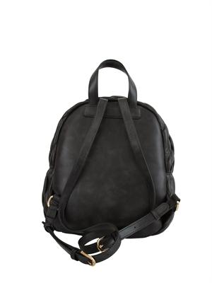 Zaino Liu Jo donna in ecopelle nera intrecciata e goffrata in DONNA