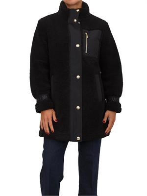 Giaccone reversibile Liu Jo donna in teddy imbottito nero in DONNA