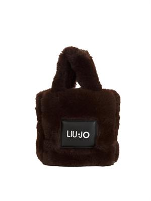 Shopping piccola Liu Jo donna in teddy marrone in DONNA