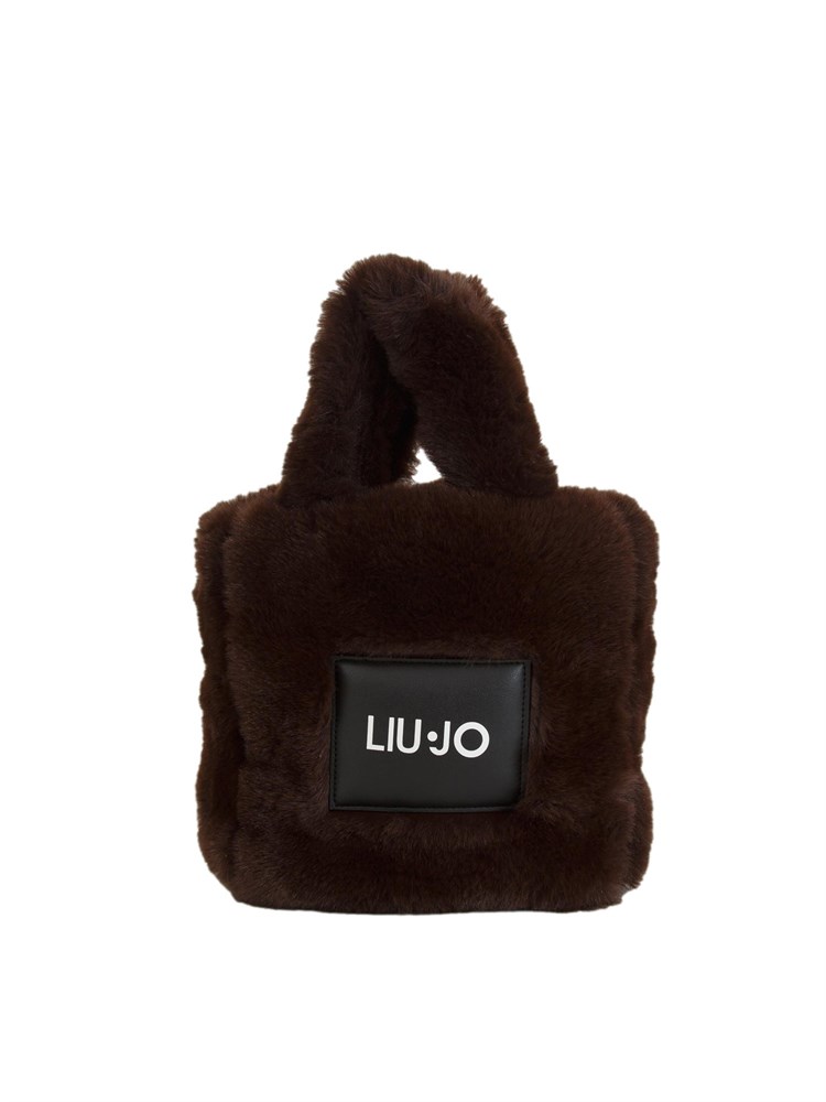 Shopping piccola Liu Jo donna in teddy marrone