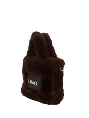 Shopping piccola Liu Jo donna in teddy marrone in DONNA