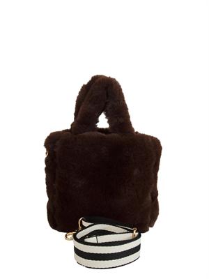 Shopping piccola Liu Jo donna in teddy marrone in DONNA