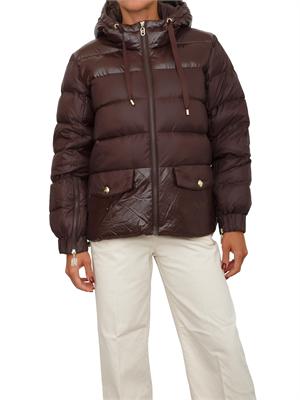 Giubbino Liu Jo donna in nylon imbottito marrone in DONNA