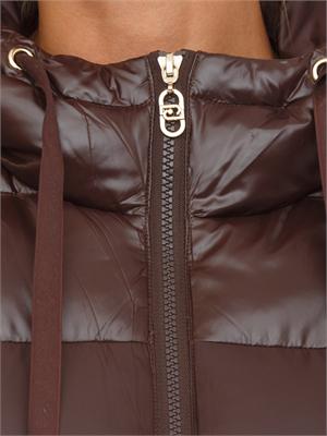 Giubbino Liu Jo donna in nylon imbottito marrone in DONNA