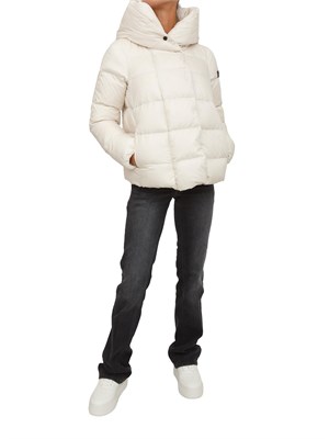 Piumino Peuterey donna in piuma naturale e tessuto superleggero bianco in DONNA