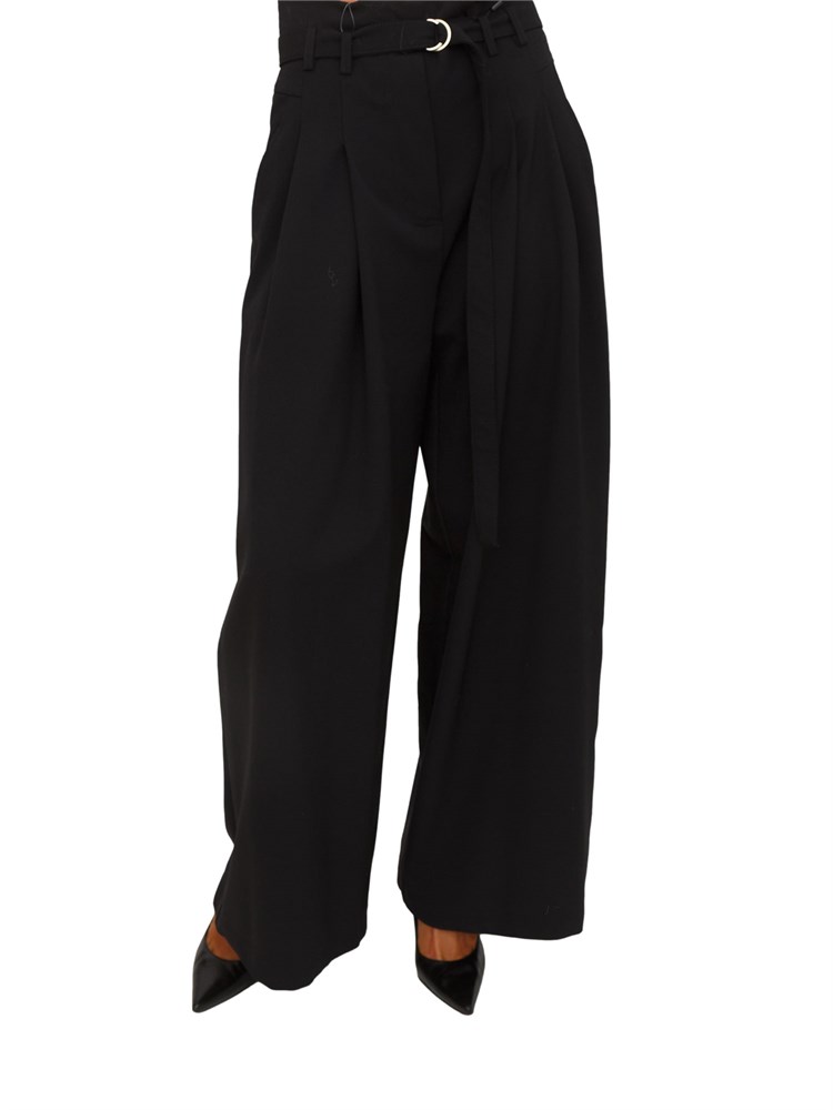 Pantalone Bondeno Emme Marella in tessuto nero