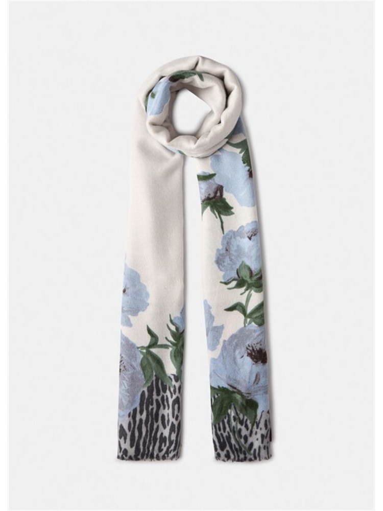 Stola Liu Jo in viscosa con stampa animalier floreale lilla