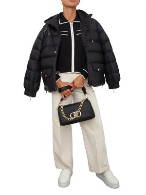 Cardigan Liu Jo donna in maglia misto seta nero in DONNA