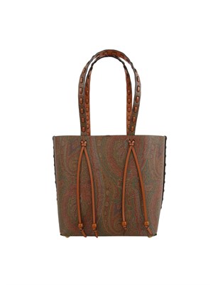 Borsa Etro shopping grande Arnica 1984 in pelle Paisley in DONNA