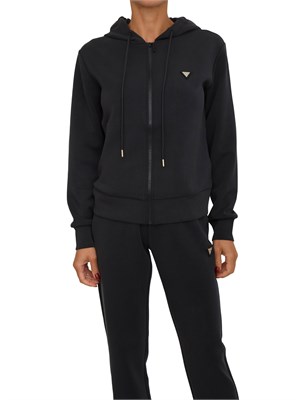 Felpa Guess Jeans donna in scuba nero in DONNA