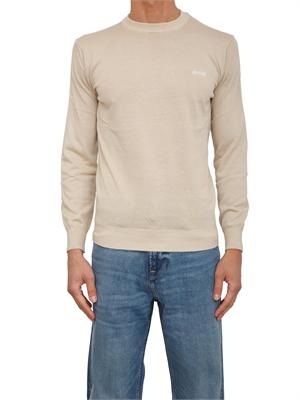 Maglia Guess Jeans in misto seta/lana beige in UOMO