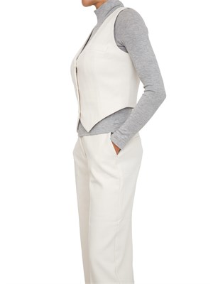 Gilet Guess Jeans donna in viscosa avorio in DONNA