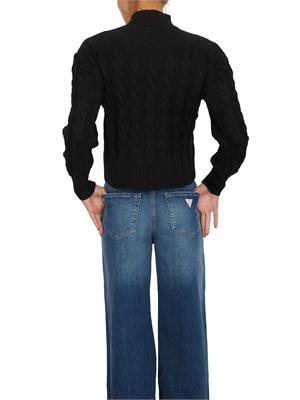 Maglia Guess Jeans donna in misto lana nera in DONNA