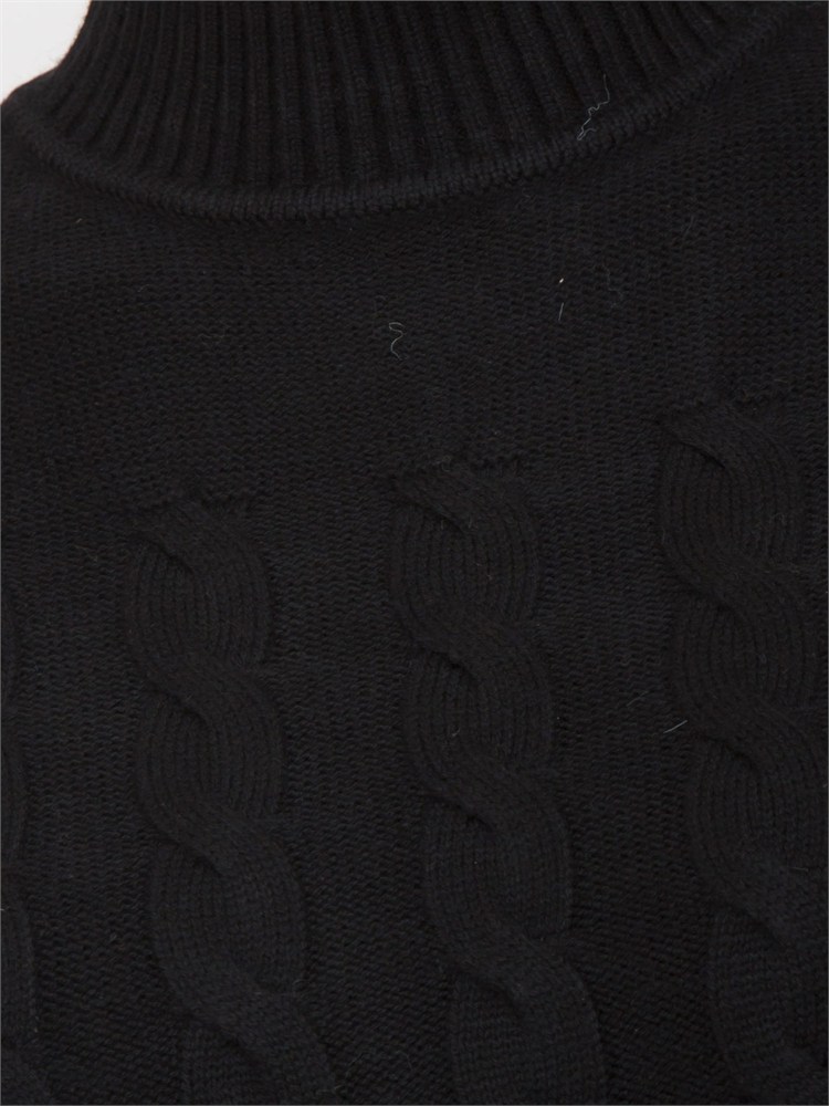 Maglia Guess Jeans donna in misto lana nera
