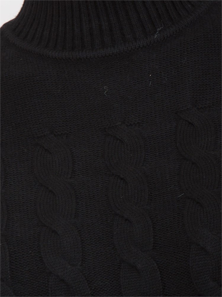 Maglia Guess Jeans donna in misto lana nera