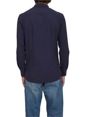 Camicia Guess Jeans in cotone stretch blu in UOMO