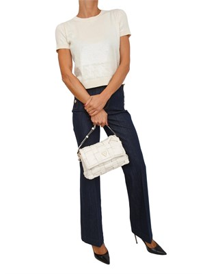 Jeans 5 tasche Guess Jeans donna in cotone denim blu in DONNA