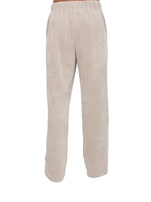 Pantalone Foster Emme Marella in velluto beige a coste in DONNA
