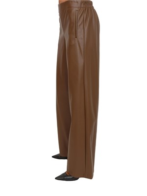 Pantalone Anello Emme Marella in ecopelle marrone in DONNA