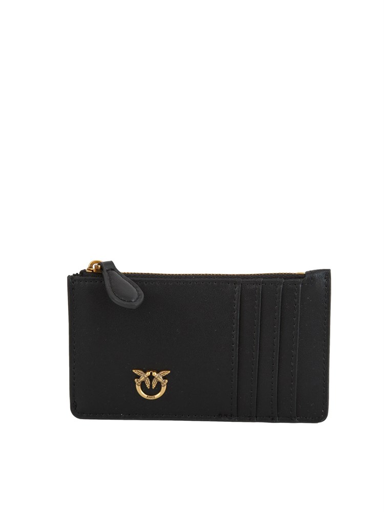 Porta carte di credito Pinko in pelle nera