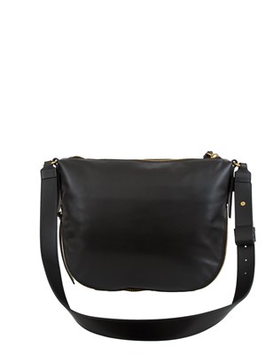 Borsa Pinko hobo media in pelle nera in DONNA