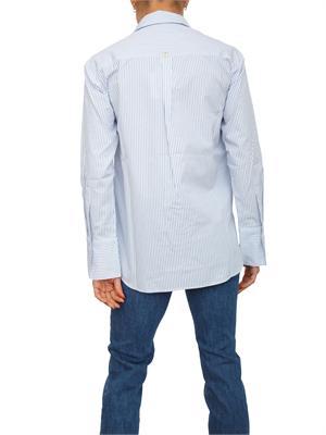 Camicia Liu Jo donna in popeline a righe azzurre incluso top abbinato in DONNA