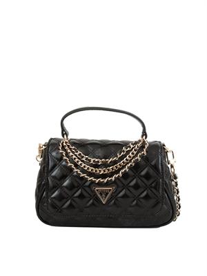 GUESS JEANS Borsa Guess Giully in ecopelle matelassÉ nero in DONNA