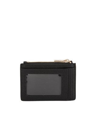 GUESS JEANS Mini portafoglio Guess in ecopelle nera in DONNA